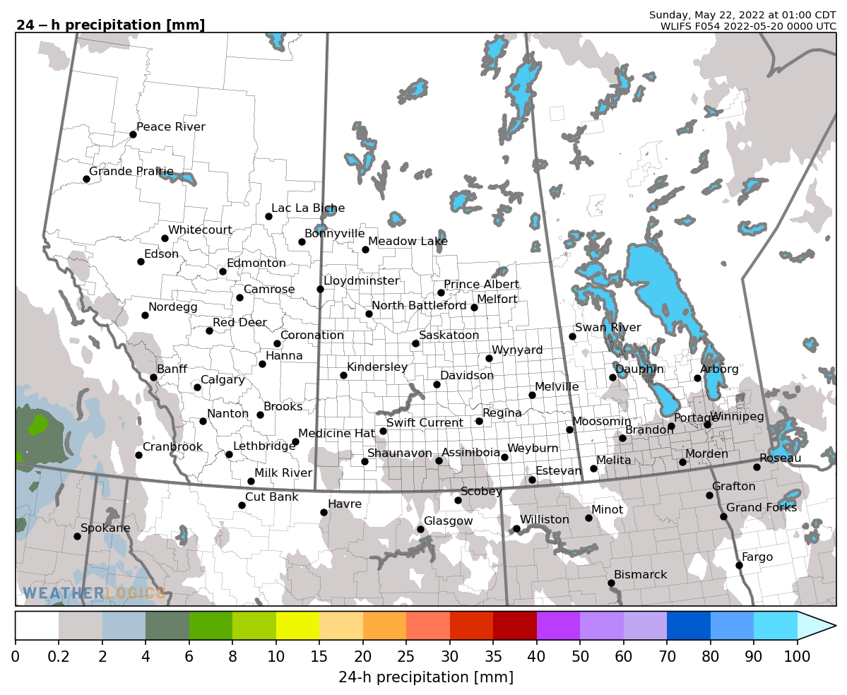 rain summary tomorrow